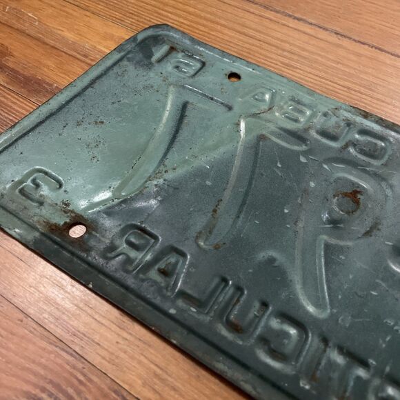 VTG 1961 Cuban License Plate PARTICULAR Private Passenger Rare - Picture 6 of 8